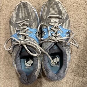 Nike Gray and Blue Athletic Shoes